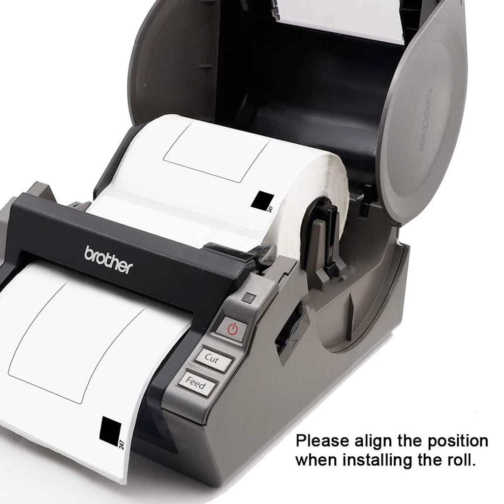 Compatible 4.07" x 6.4" Die-Cut Large Labels Replacement for DK-1247 Shipping Address Compatible with Brother QL-1110NWB Label Printers (12 Rolls + 1 Frame, 180 Labels/Roll) 4.07" x 6.4 - 1247 | 12 Rolls