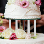 VOSAREA 8pcs 7-Inch Roman Column Cake Pillars Set for Wedding and Birthday Cakes - Plastic Tiered Cake Stand Supports Elegant Decoration Accessories