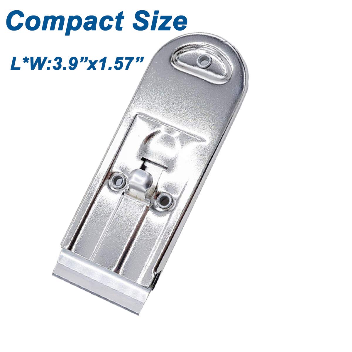 WEKOIL metal scraper tool with 10 replacement blades, silver paint scraper for glass, stove top, window, and ceramic surfaces.