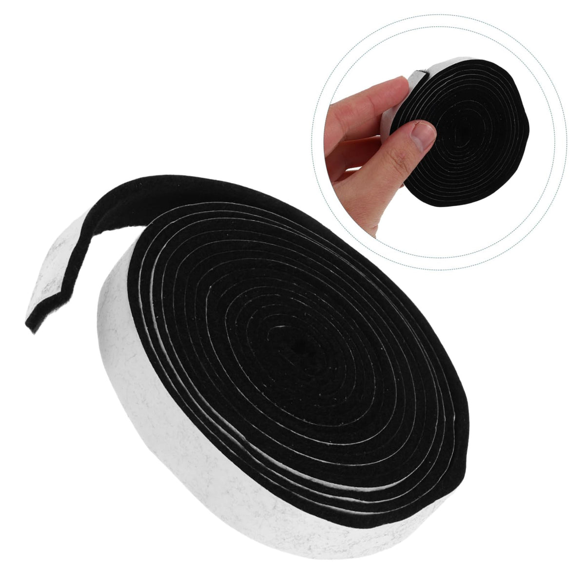 Flame Retardant Seal Tape for Doors and Windows High Density Self-Adhesive Weather Stripping Insulation Foam Strip Fire Resistant Gasket for BBQ Grills and Ovens 70.86 X 0.51 in
