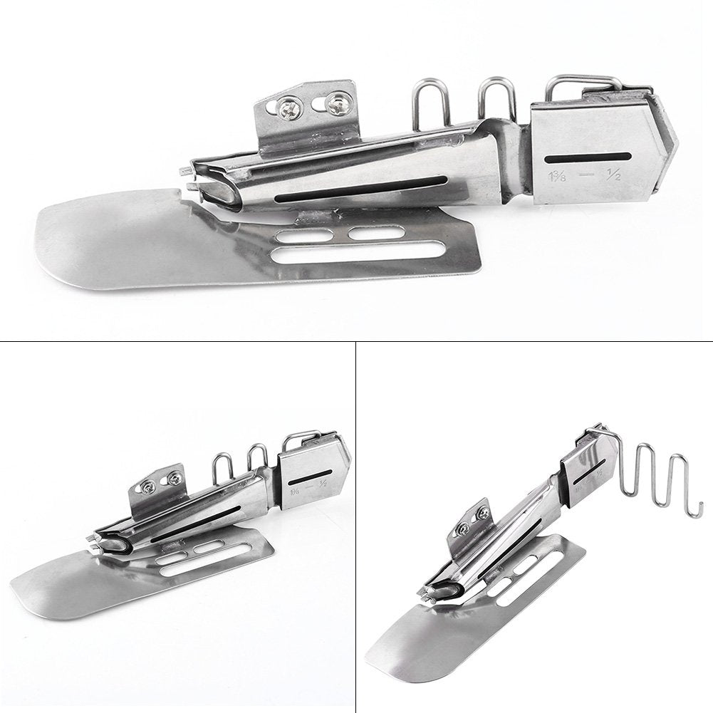 Industrial Sewing Machine Flat Seamer Folder Binding Attachment Tape (1-7/8"-3/4") 1-7/8"--3/4"