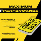 Grease Daily Sticker (small) | Lubricate Daily | Maintenance, Repair, Operations Labels | Machinery and Equipment - Heavy-Duty, Ultra Durable – USA Made (2x1 inch), 20 Labels Grease Daily 20-Pack