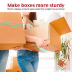 Packing Tape with Dispenser, 6 Packs Noiseless Clear Packaging Tape