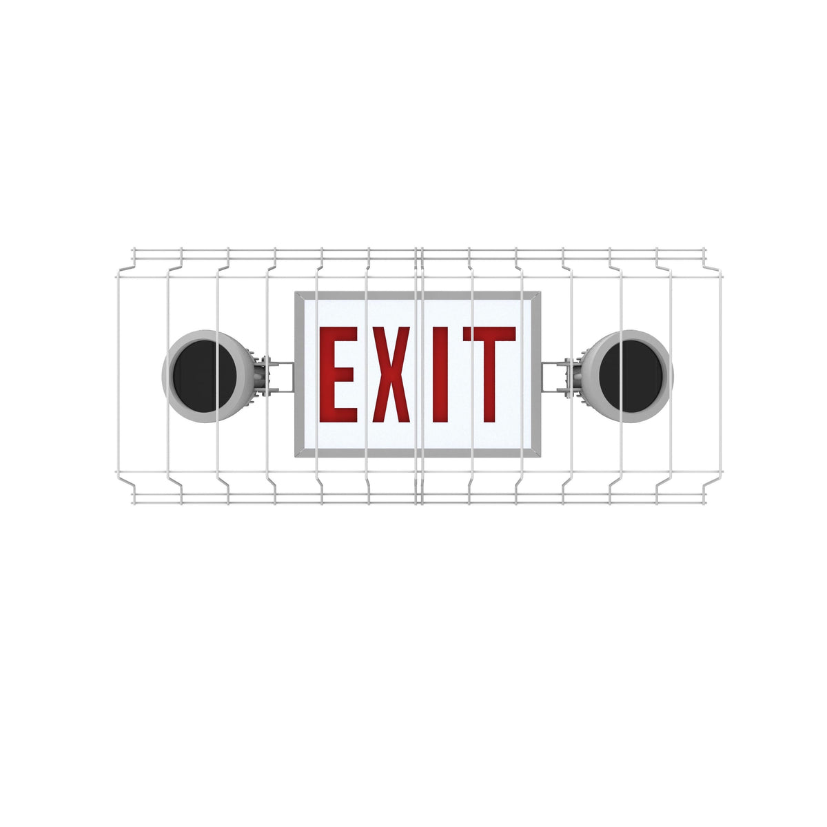SC900-W4, Exit Sign Damage Stopper Cage, Protective Polyester Cover Coated Steel Wire Guard.