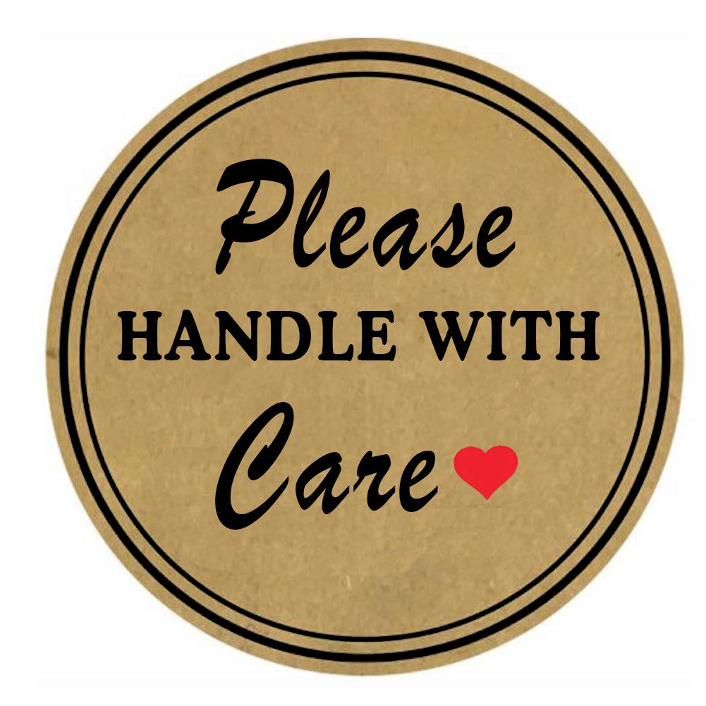 Fragile Handle with Care Stickers,Shipping Warning Labels for Packing,2 Inch Mailing Shipping Moving Packing Stickers for Small Business,500 Pcs
