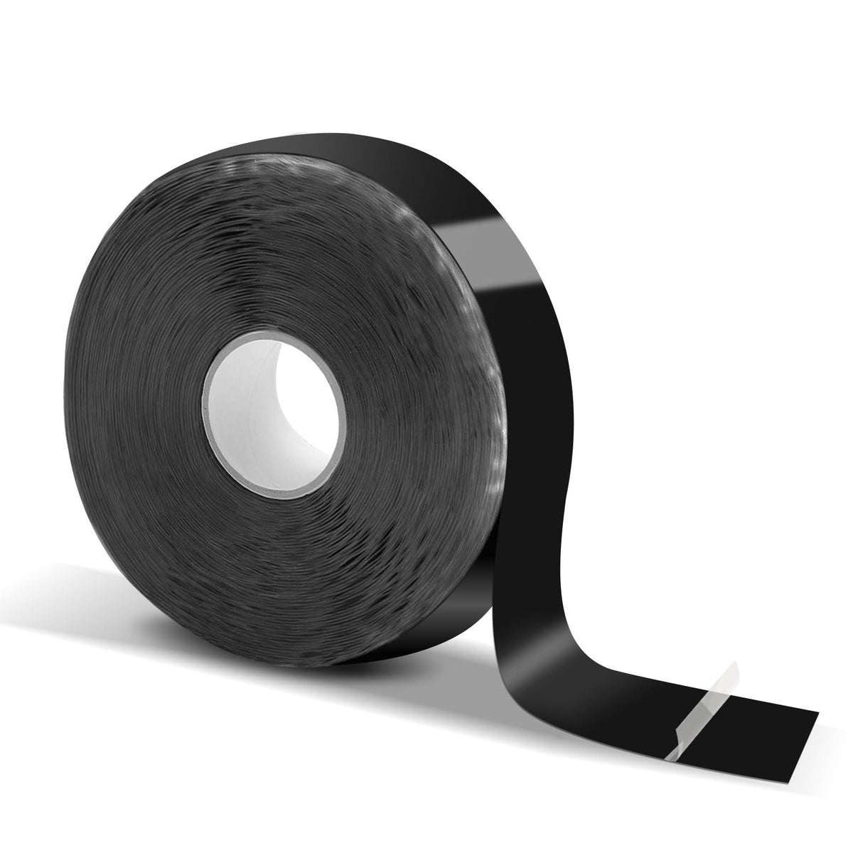 Self Fusing Silicone Tape,Rescue Tape,Self Amalgamating Tape,for Plumbing,Sealing Pipes,Wire Harness Wrapping,Hose Repair Stop Water Leak,Automotive,ElectricalCables,1" x 33',Black Black