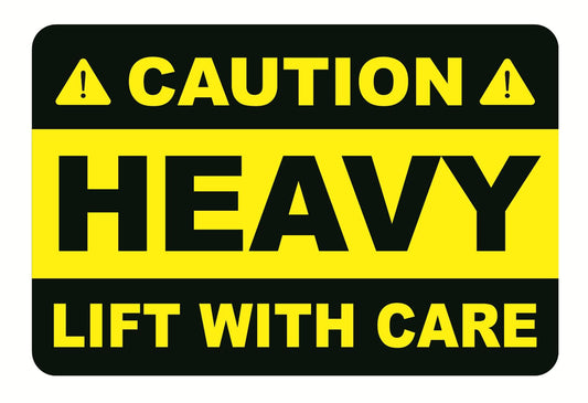 Caution Heavy Sticker,2x3 inch 200pcs Yellow Heavy Lift with Care Shipping Sticker