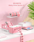 2.25"x1.25" Pink Thermal Labels+Pink Label Holder+Shipping Labels
