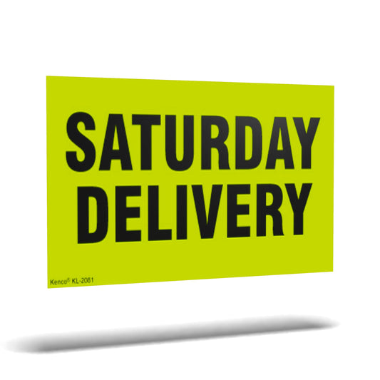 Kenco 3" X 5" Saturday Delivery Fluorescent Shipping Label Stickers for Shipping and Packing - 500 Labels Per Roll 1 PACK