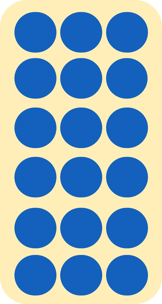 BlackDreams® 720Pcs 25mm(1 inch) Dots Sticker Round Circle Blank Labels Self Adhesive (Blue)