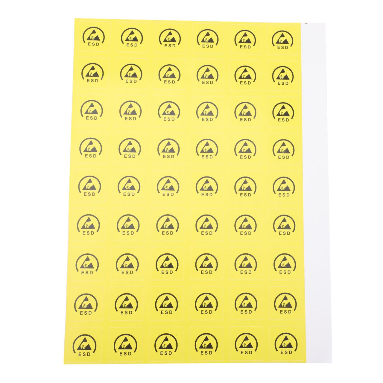 200pcs Electrostatic Warning Stickers Self-Adhesive Caution Decals for Static Sensitive Packages Safety Labels for Industrial Use Eye-catching Design