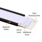 SmartSign Pack of 25 Magnetic"C" Channel Label Holders | 1" x 3" 1" x 3"