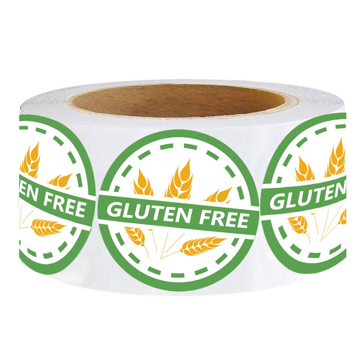 Gluten Free Stickers Gluten Allergic Labels, 1.5" Gluten Contains Warning Allergies Food Rotation Stickers for Food Retail Package,Food,Jars Glass Bottle(500pcs)