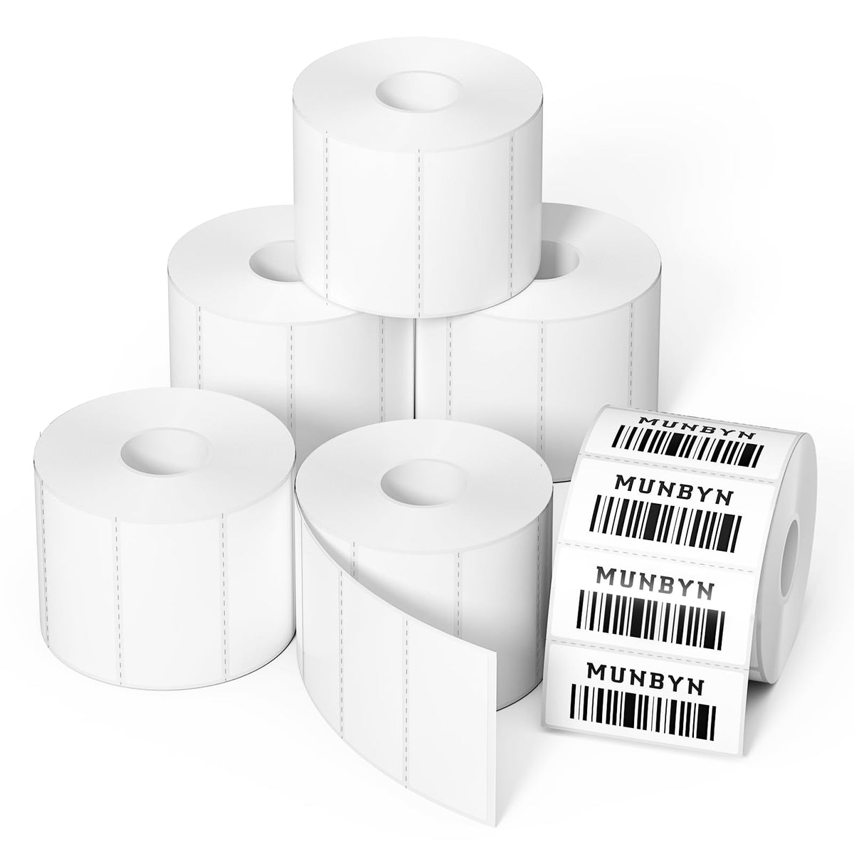 2x1 Inch Thermal Labels+2 Inch Circle Thermal Sticker Labels