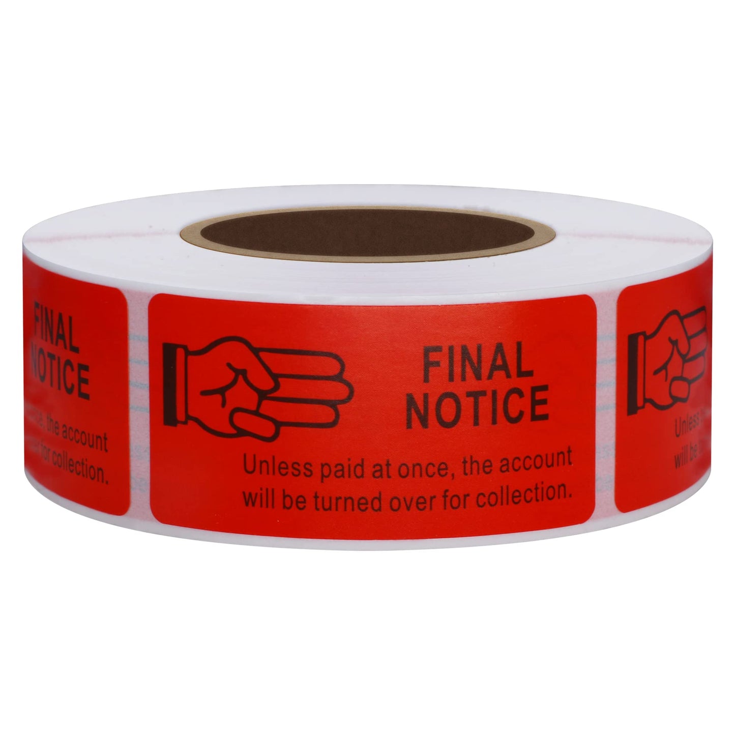 HYBSK 1 x 2 Inch Receivable Collections Stickers 3 Popular Labels 500 Labels Per Roll
