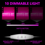 Dramatic Exit Neon Sign for Wall Decor Dimmable Led Theater Room Decor Dramatic Exit Neon Light for Classroom Light Up Signs for Studio, Cinema, Game Room Pink-Dramatic
