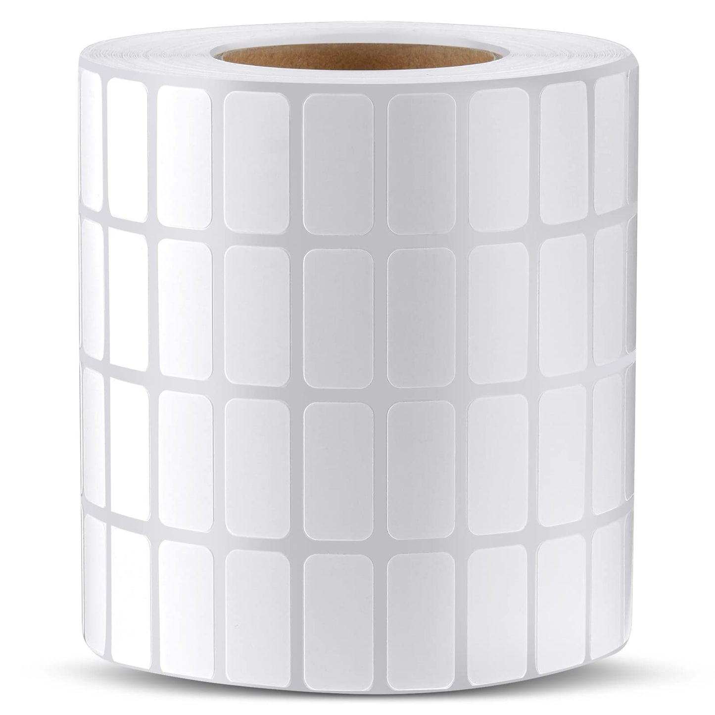 Marspark 10000 Pcs Diamond Painting Storage Containers Labels White Diamond Art Stickers Small Blank Name Number Painting Tag Mini Self Adhesive Rectangle Labels Writable Sticker for Office Home DIY