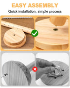 Wood Cake Pop Stand Kit 48 Holes with Spinning Base Wooden Set 1