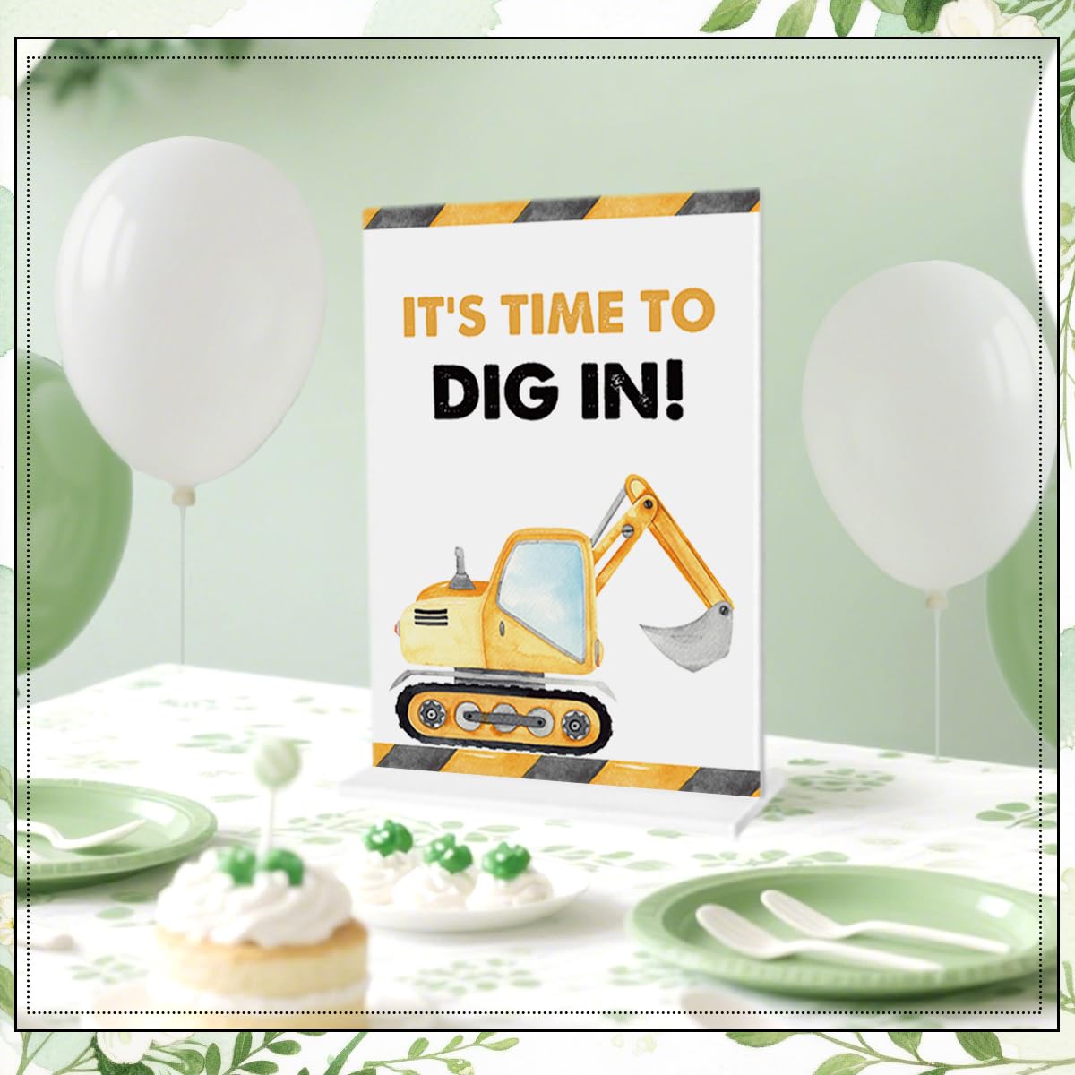Construction Theme Birthday Party Supplies, Excavator Birthday Decorations