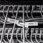 Phomemo D30 Label Maker Tape Cable Wire Label Tape, Black on White Sticker White/White/White