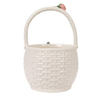Creative Co-Op Stoneware Strawberry Basket Container