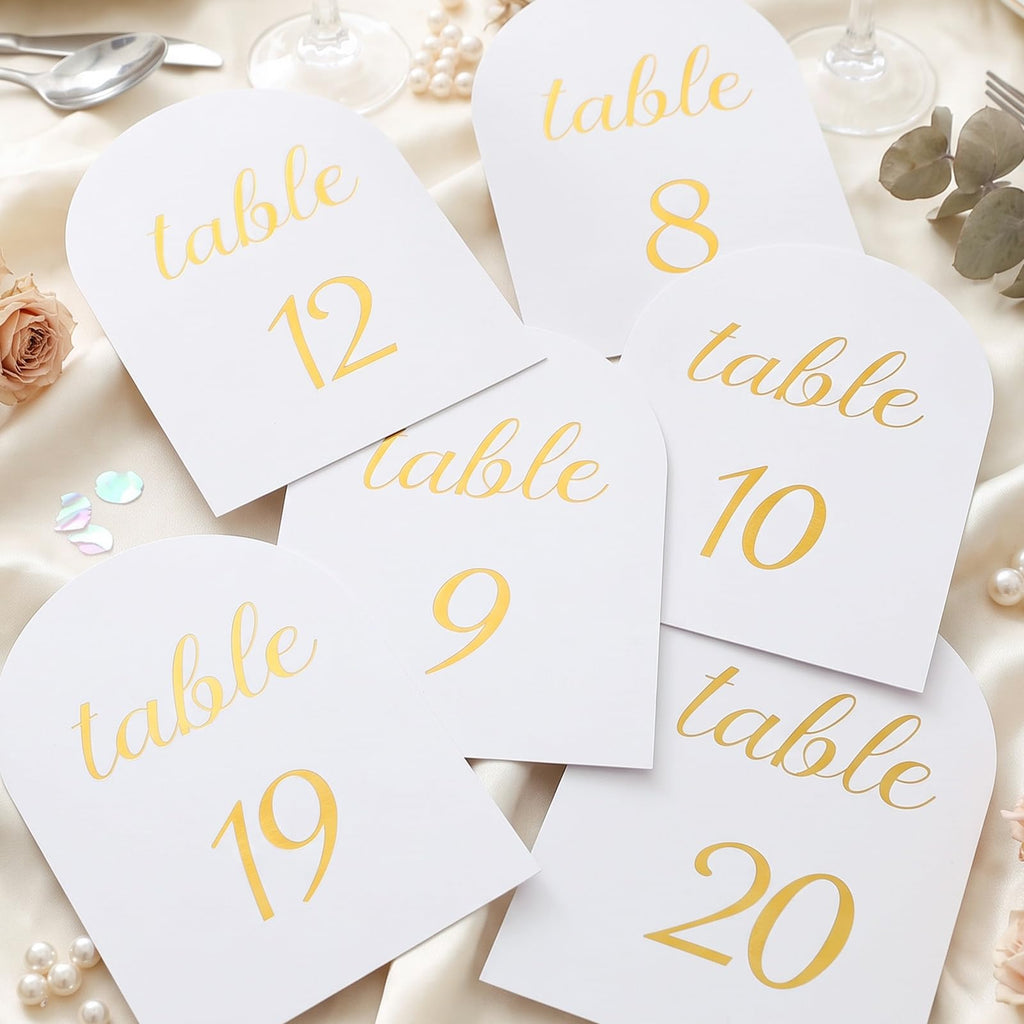 Wedding Arch Table Numbers 1-20 Plus Head Table