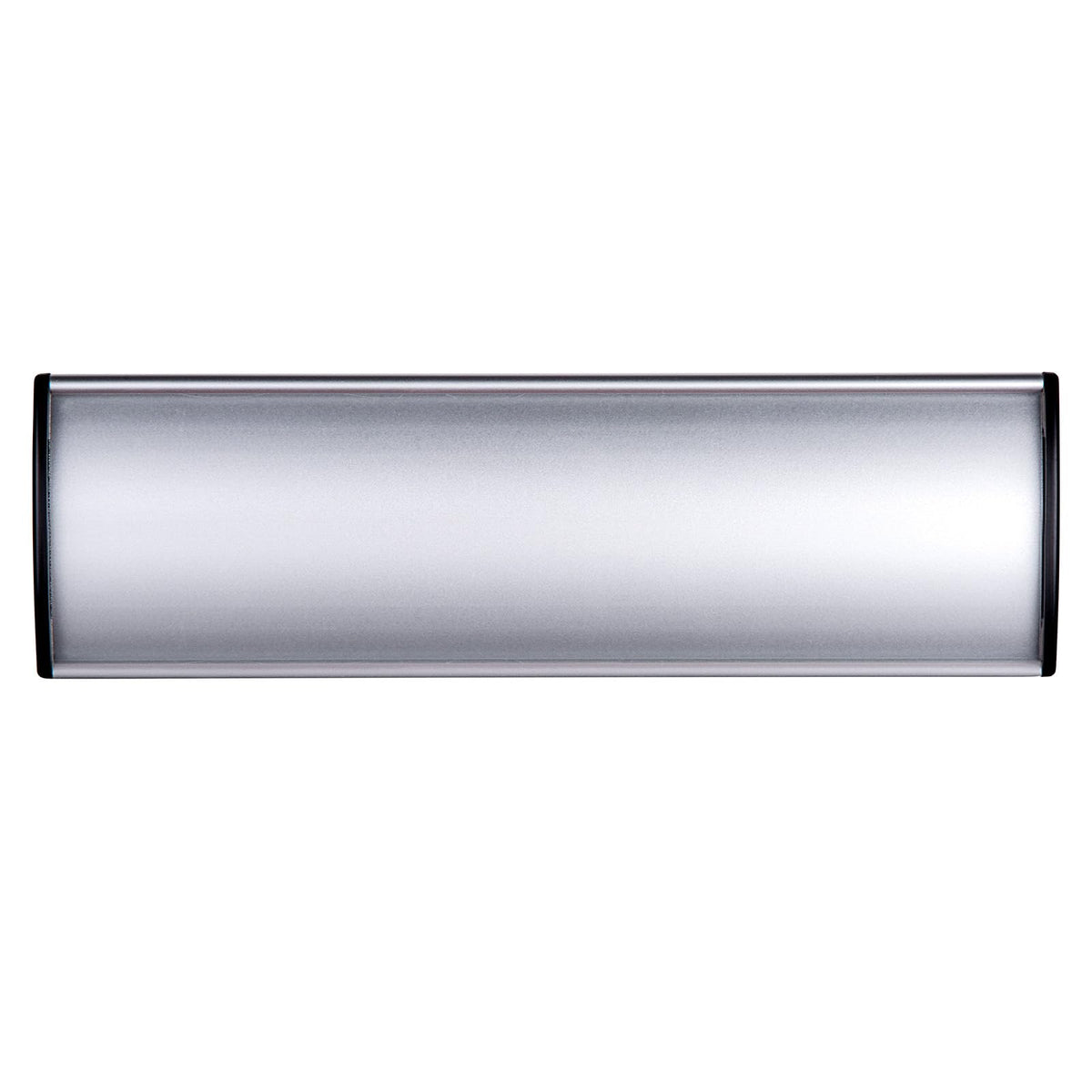 5Pcs Curved NamePlate Holder for Wall or Door 2.36'' x 8'', Silver 2.36*8 Silver Name plate