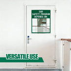 Safety Mirror Sign for Workplace - "Our Safety Program Depends on You" Our Safety Program Depends on
