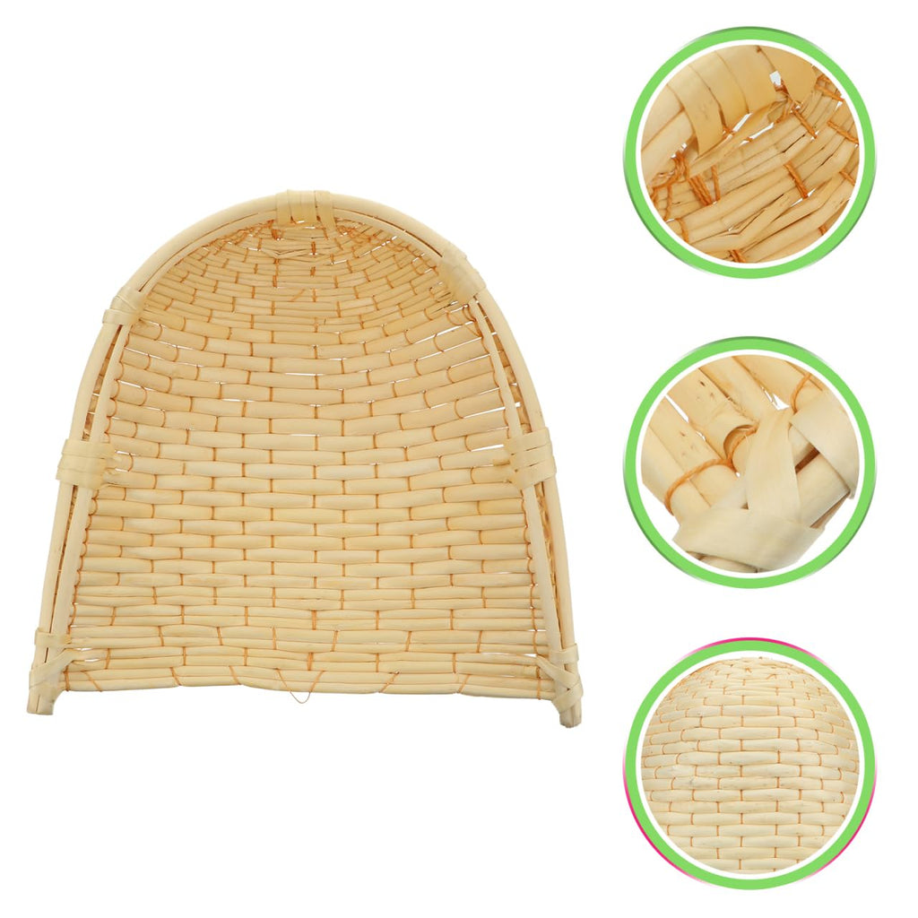 IMIKEYA Small Handwoven Bamboo Weaving Basket, 9 Inch