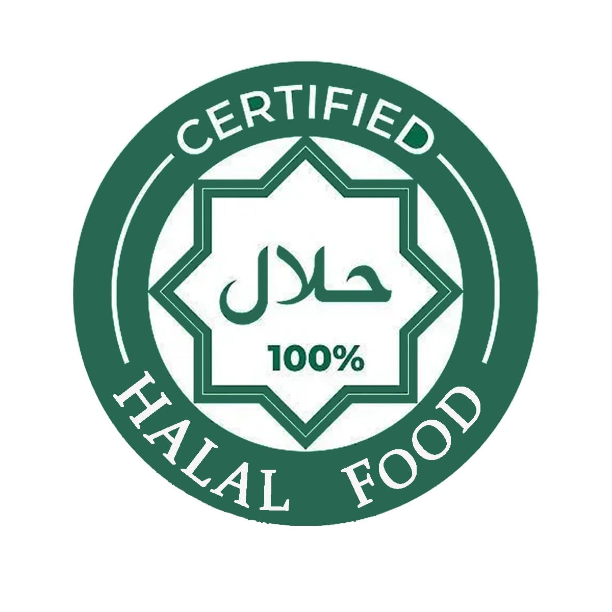 Hodmopli Halal Food Labels (Pack-500) - Green, Waterproof, Removable, Circle Stickers for Halal Food Identification