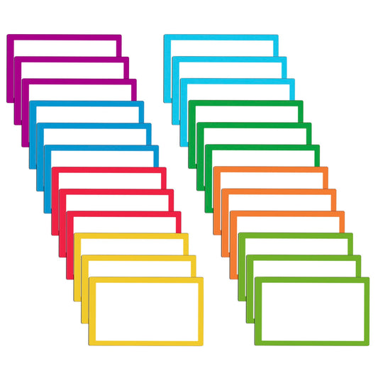TOTiyea 32 Pack Magnetic Dry Erase Labels, Magnetic Label Stickers for Whiteboards, 3 x 5 Inches, Back to School Assorted Color 3x5, 32Pack