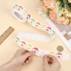 FINGERINSPIRE 1000 Pcs 4 Level Hot Spicy Stickers Round 1inch Self Adhesive Labels Paper Spicy Indicator Stickers for Restaurant Grocery Store, Pepper Warning for Chili Lovers