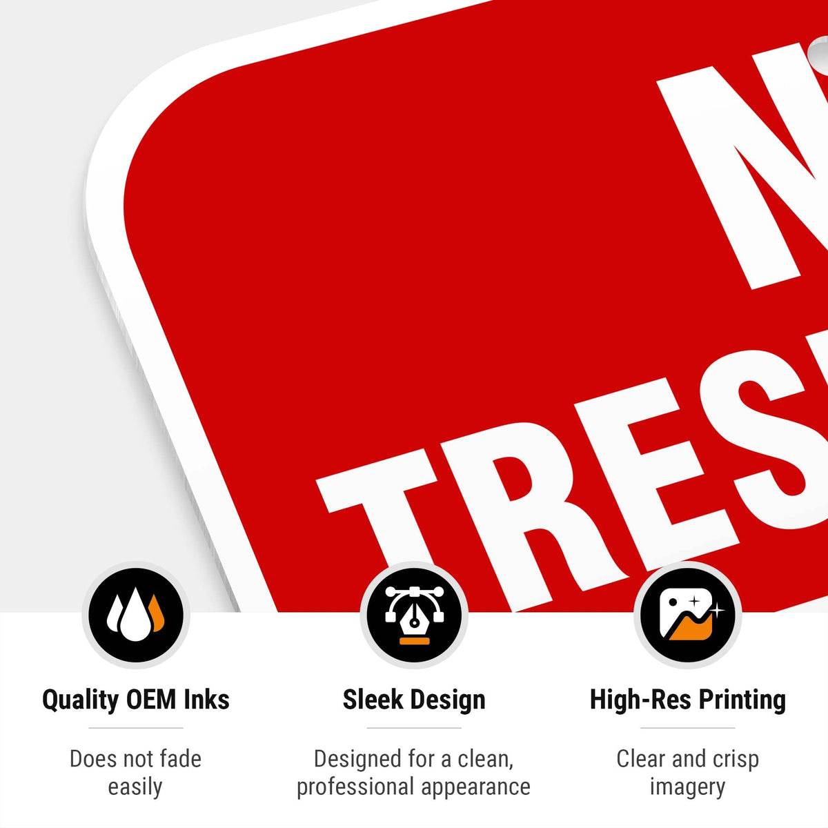 Beware of Dog Sign, No Trespassing Sign, Video Surveillance Sign, Aluminum 12x18