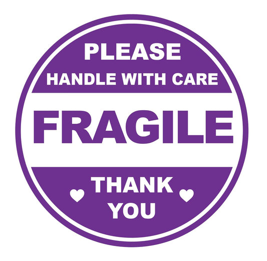 2 inch 300 PCS Fragile Handle with Care Stickers for Shipping Mailing Cartons Envelops Adhesive Labels