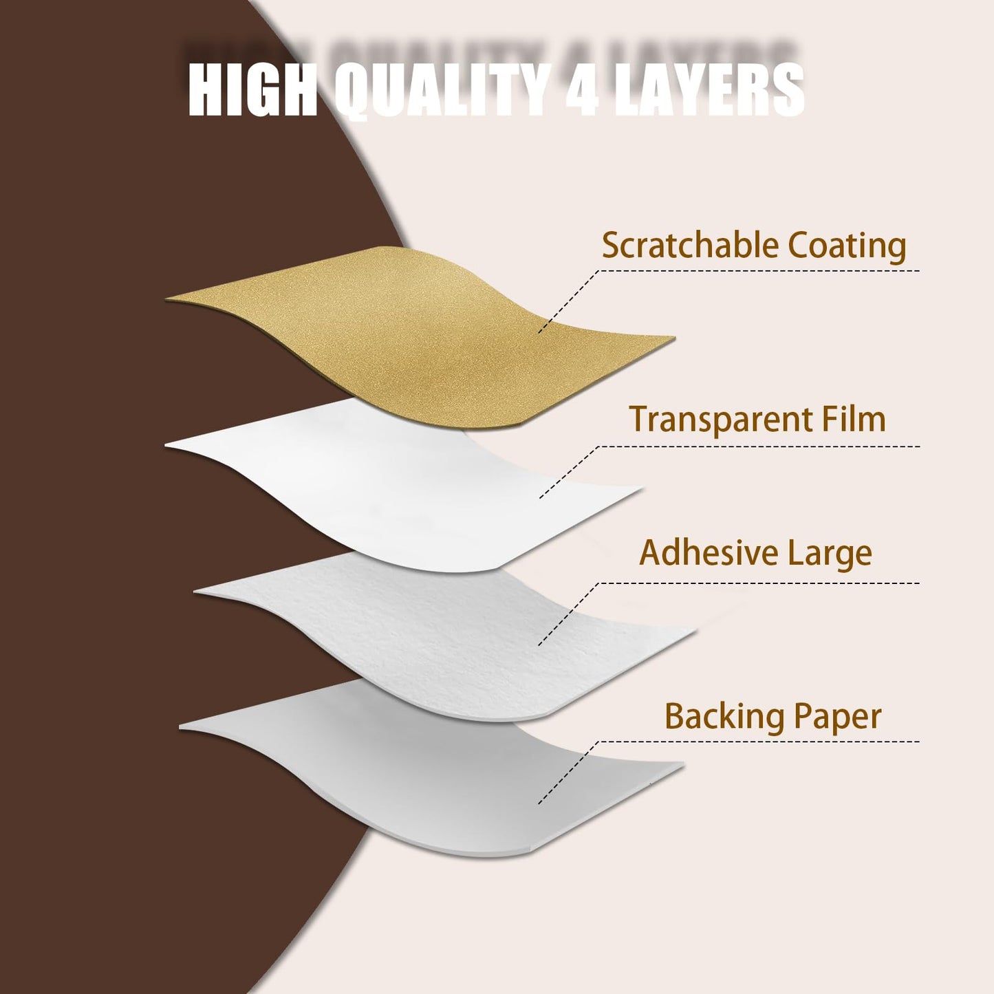 600PCS 1 Inch Scratch Off Sticker Round Labels Scratch Off Card Stickers Circle Self Adhesive Labels for Lottery Tickets DIY Reward Cards (Gold) Gold