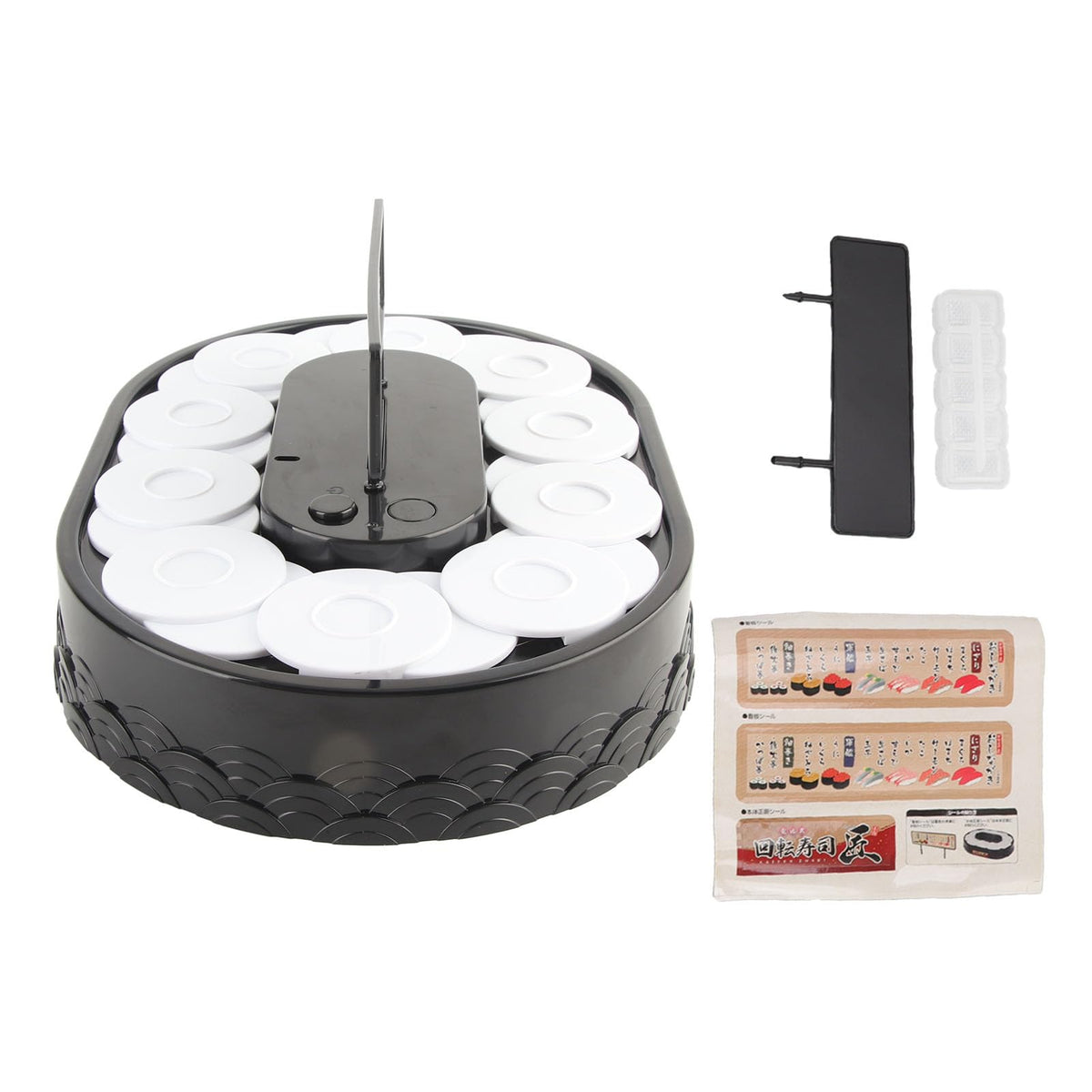 Rotary Sushi Machine, Automatic Rotating Table Display Stand Swing Tray Turntable for Sushi Dessert Cupcake (Sushi)