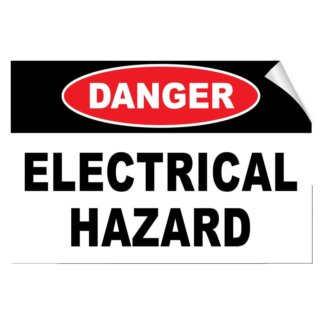 Danger Electrical Hazard Hazard Hazard Labels Label Decal Sticker 7 Inches X 5 Inches 7x5 inches