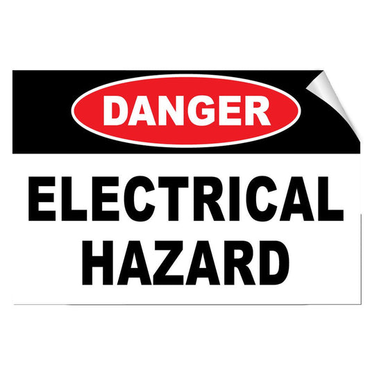 Danger Electrical Hazard Hazard Hazard Labels Label Decal Sticker 7 Inches X 5 Inches 7x5 inches