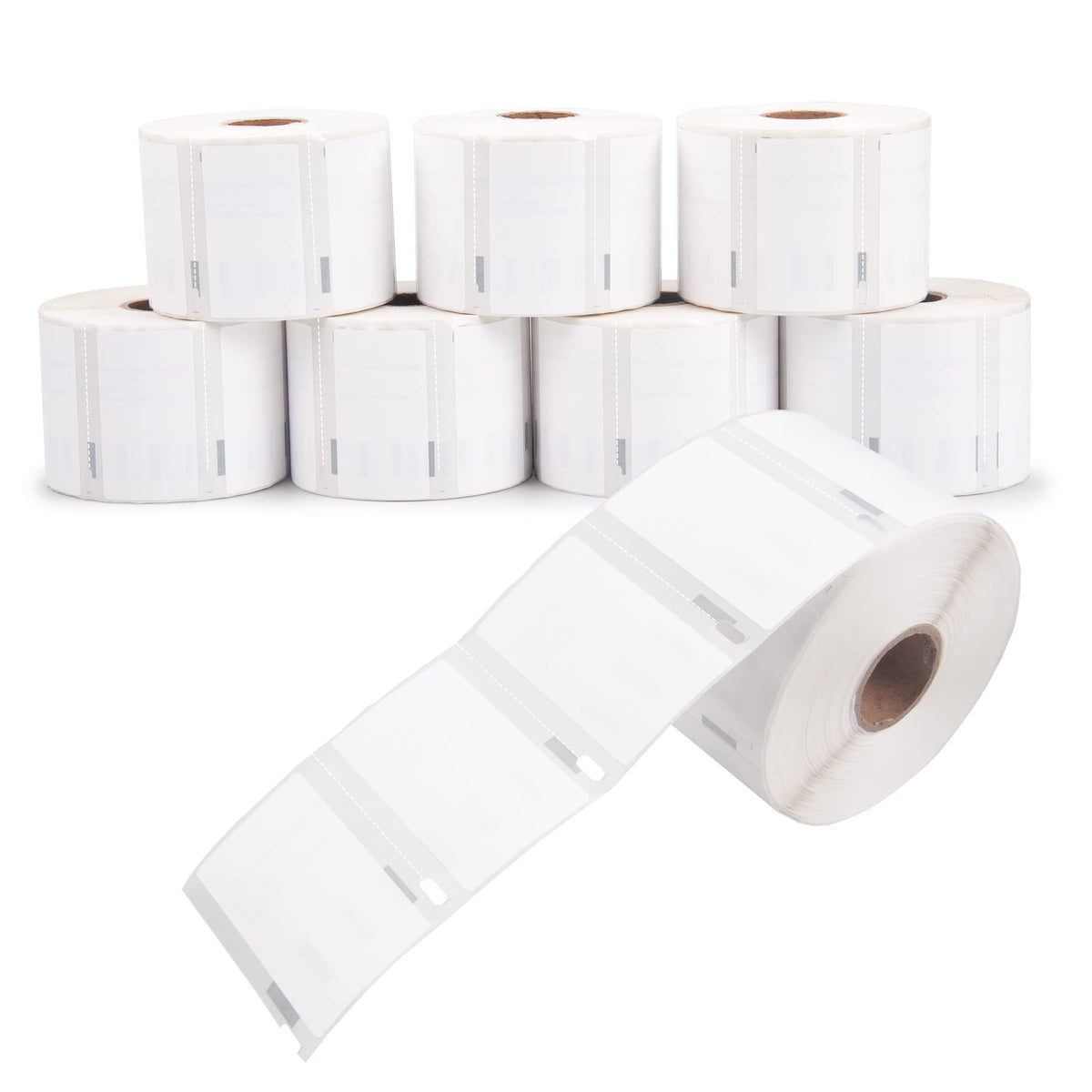 L Liked 8 Rolls Compatible with Dymo 30334 2-1/4" x 1-1/4" (57mm x 32mm) Multipurpose Direct Thermal Labels and 2 Rolls of 4" x 6" Direct Thermal Shipping Labels with 250 Labels/Roll