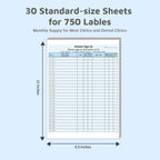 Patient Sign in Sheets, HIPAA Compliant Medical Forms with Peel-Off Labels 30