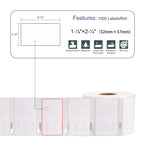 L Liked 8 Rolls Compatible with Dymo 30334 2-1/4" x 1-1/4" (57mm x 32mm) Multipurpose Direct Thermal Labels and 2 Rolls of 4" x 6" Direct Thermal Shipping Labels with 250 Labels/Roll