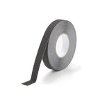 Durable DURALINE Grip Non-Slip Floor Tape - Self-Adhesive Marking Tape with 25mm Thickness and 49 Feet & 2.55" Inches in Length - Ideal for Stairs, Ramps, etc. - Black 25 mm x 15 m