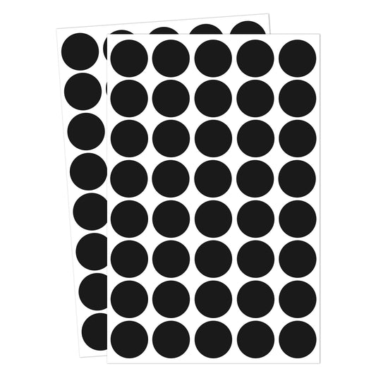 2000 PCS Circle Dot Stickers, 3/4" Round Color Coding Labels, Office Classroom Stickers Black