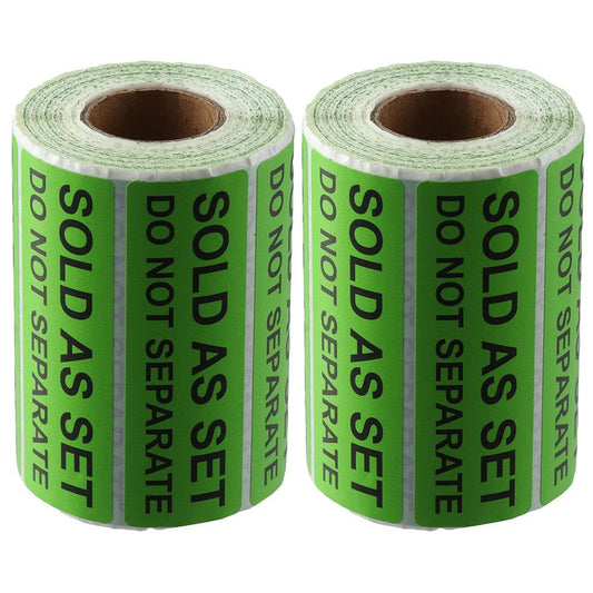 dohobby 2 Rolls/1000PCS Sold as a Set Do Not Separate Packing Labels, Fluorescent Green Packing Labels Stickers for Shipping Bundle Sets