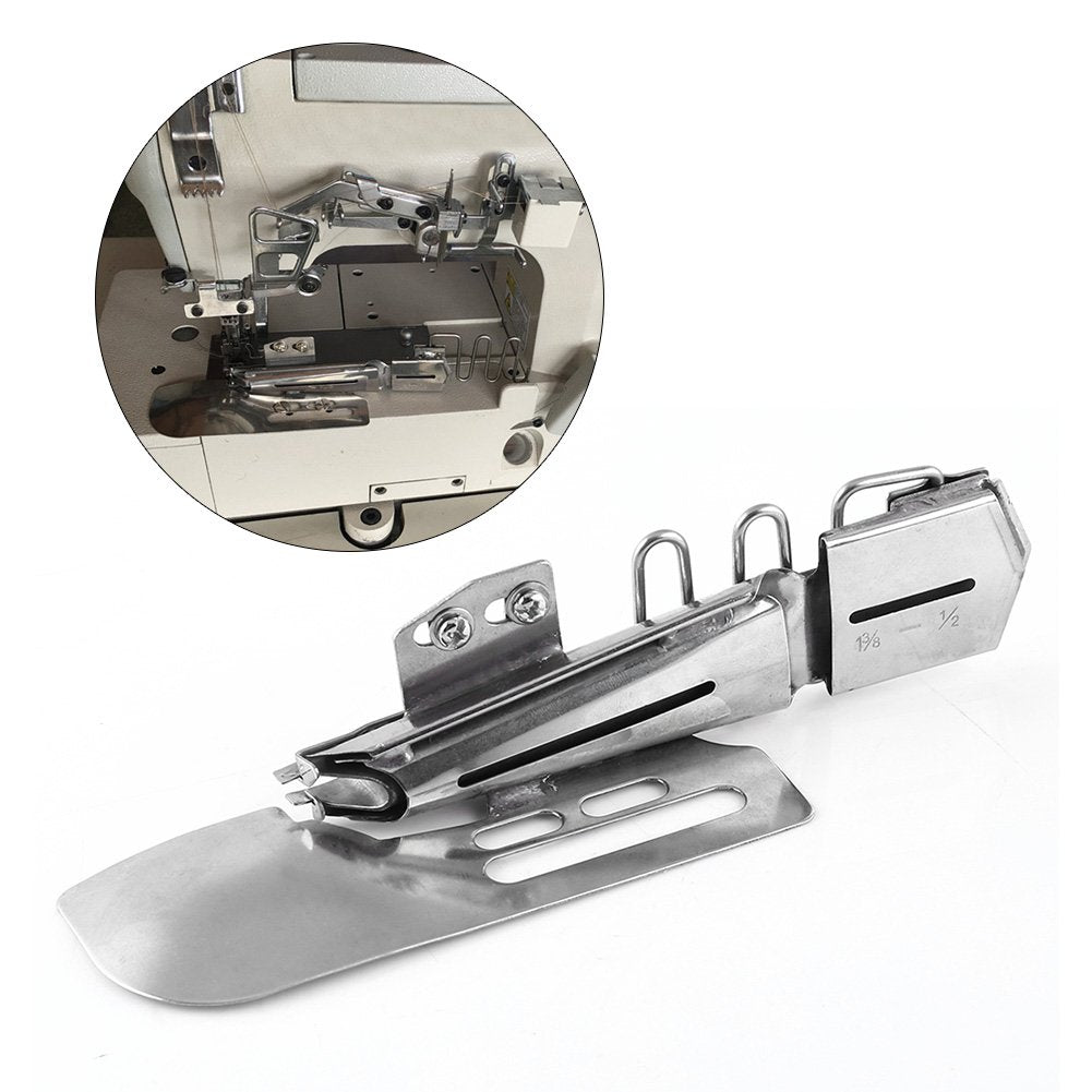 Industrial Sewing Machine Flat Seamer Folder Binding Attachment Tape (1-7/8"-3/4") 1-7/8"--3/4"