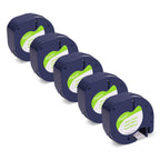 5 Paper + 5 Plastic Label Tape Replacement for Dymo Label Maker Refills 12mm x 4m 1/2'' x 13'