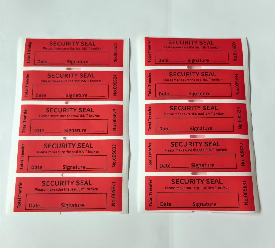 100PCS Void Stickers Tamper Evident Void Stickers,Writable Security Warranty Seal, Security Labels, (1 * 3.15 inch,Red)