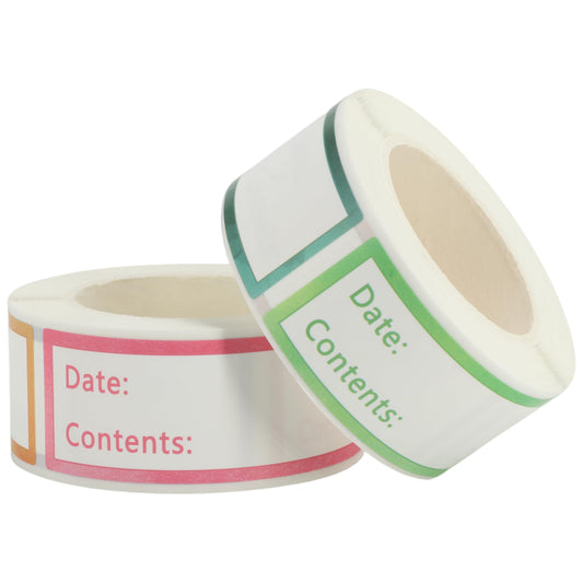 8 Colors Removable Freezer Labels | 1 x 3 Inch Labels for Food Containers | 300 Pcs Removable Labels for Organizing | Food Labels | Sticker Labels for Bottles | Pantry Labels