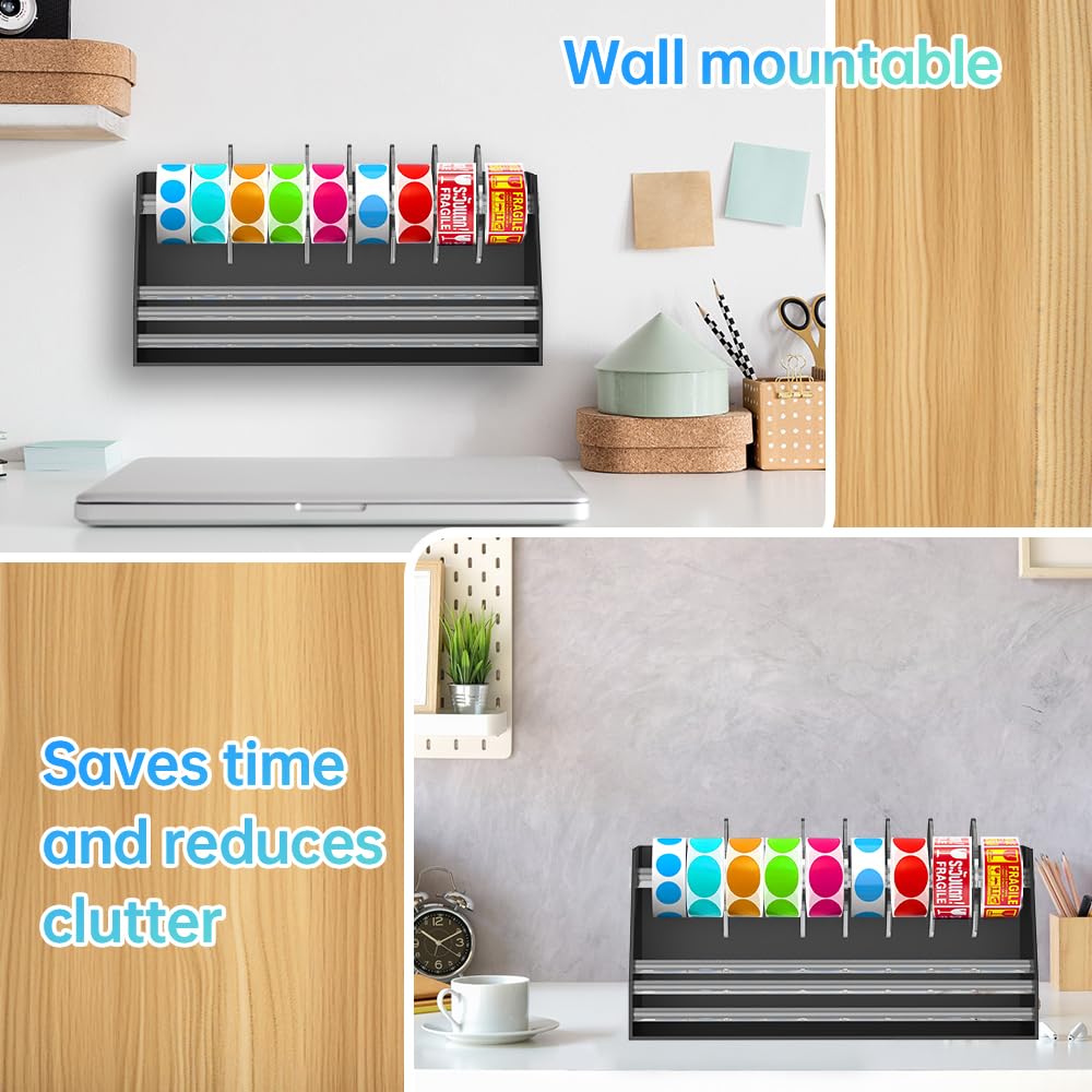 Acrylic Sticker Label Roll Dispenser - Label Dispenser Sticker Roll Holder