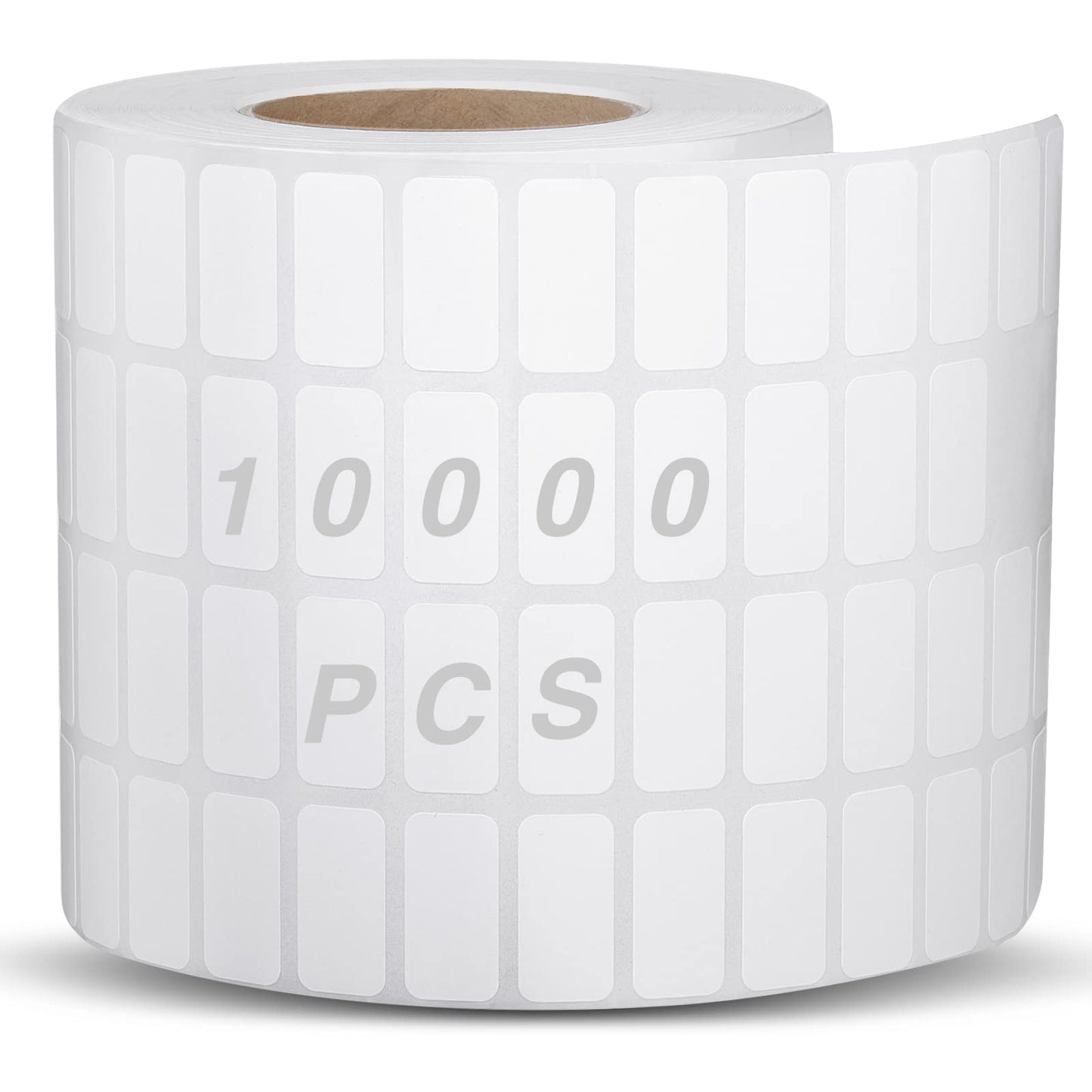 Marspark 10000 Pcs Diamond Painting Storage Containers Labels White Diamond Art Stickers Small Blank Name Number Painting Tag Mini Self Adhesive Rectangle Labels Writable Sticker for Office Home DIY